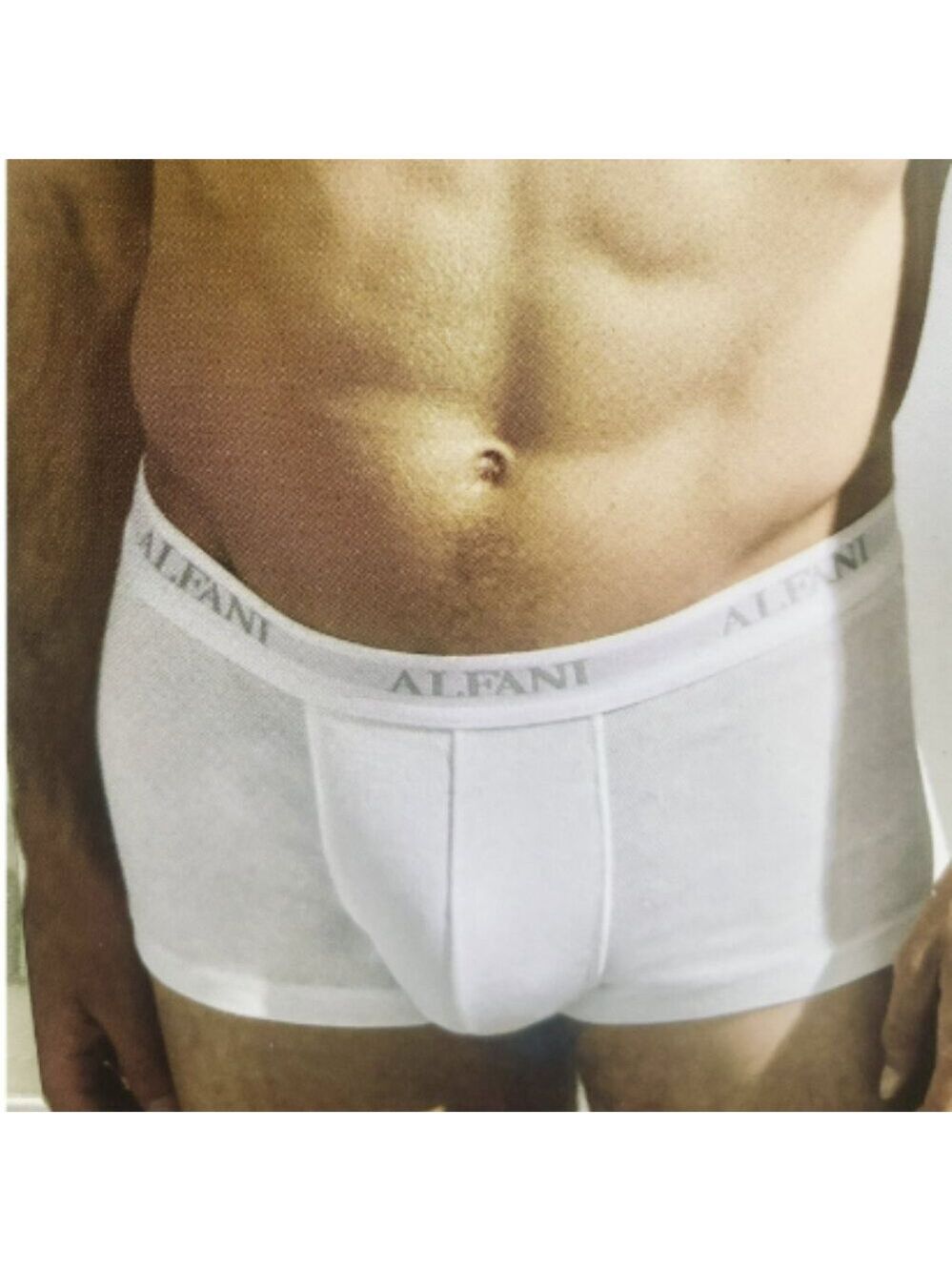 Alfani Men’s 4-Pack Cotton Trunks in bright white, size XL